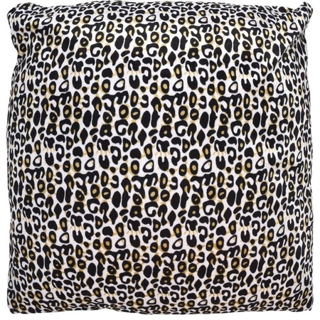 2x Sofa cushions with cheetah print 45 cm