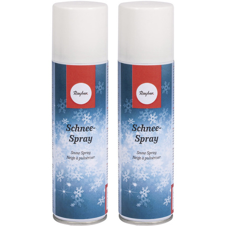 2x Snow spray cans 150 ml 
