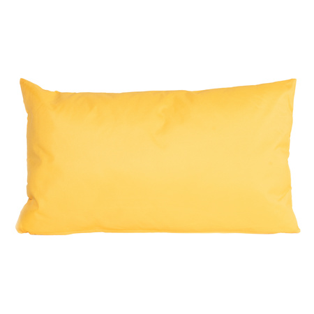 2x stuks bank/sier kussens voor binnen en buiten in de kleur geel 30 x 50 cm Tuinkussens voor buiten