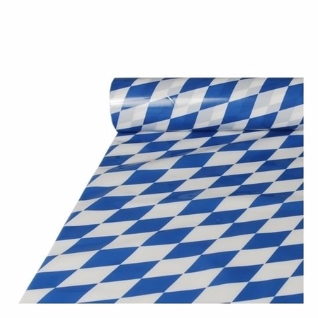 2x stuks Bayern Oktoberfest tafelkleden plastic rol 20 x 1 meter