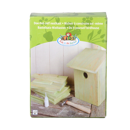2x Stuks doe-het-zelf houten vogelhuisjes/nestkasten 23 cm