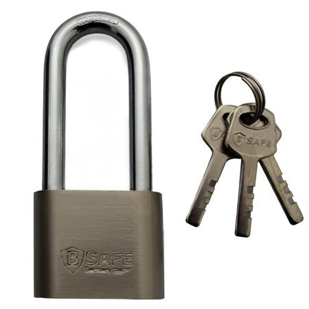 2x pieces padlock of stainless steel 50 mm