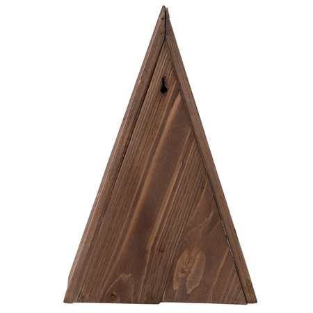 2x Stuks houten vogelhuisjes/nestkasten bruin 40 cm
