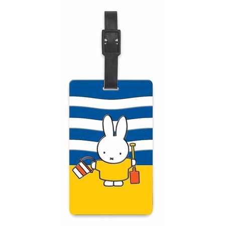 2x pieces suitcase tags Miffy 10,5 cm