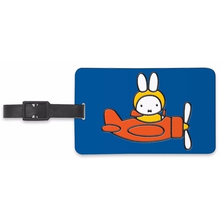 2x pieces suitcase tags Miffy 10,5 cm
