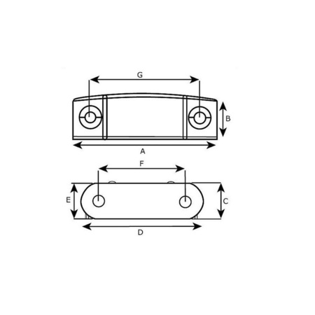 2x stuks magneetsnapper / magneetsnappers met metalen sluitplaat wit 6 x 3,8 x 1,6 cm