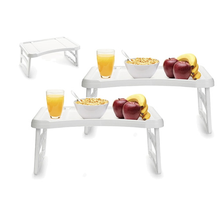 2x pieces breakfast in bed serving tray/table 51 x 33 cm
