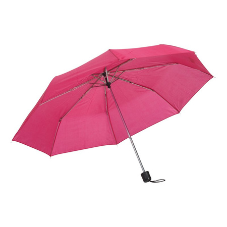 2x pieces foldable mini umbrellas fuchsia 96 cm