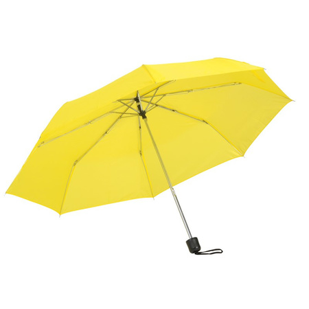 2x pieces foldable mini umbrellas yellow 96 cm