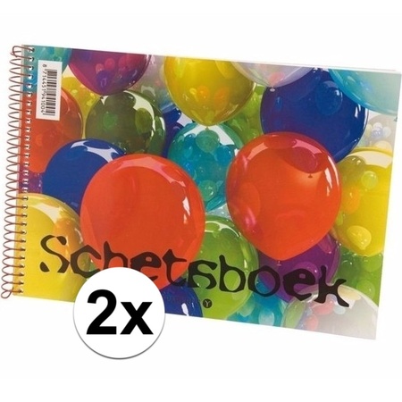 2x drawingbooks white paper A4