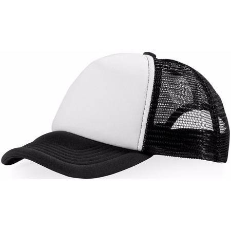 2x pieces truckers cap black/white for adults