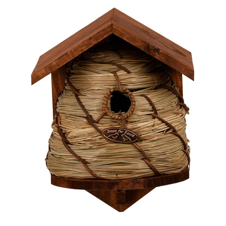 2x Vogelhuisjes/nestkastjes bijenkorf 25.8 cm