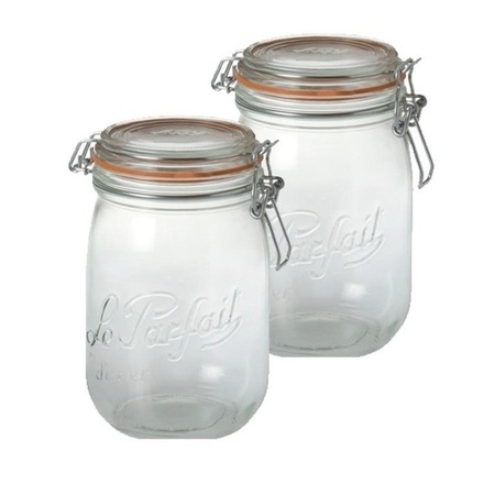 2x Weck jars 1 liter