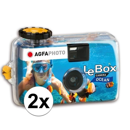 2x Disposable underwater cameras for 27 colored photos