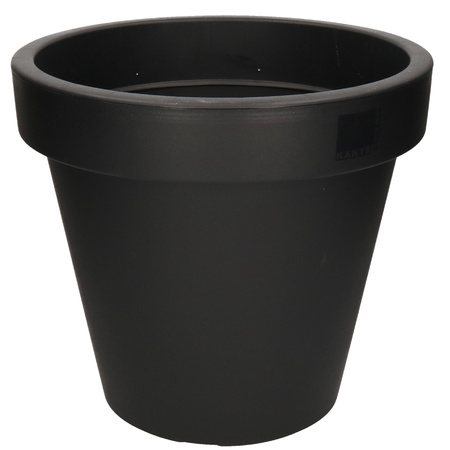 2x Black flowerpot 35 cm