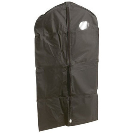 2x Black clothes/suit bag/cover 60 x 160 cm with window