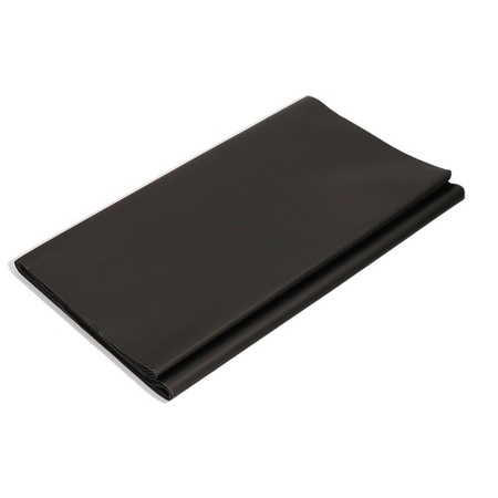 2x Zwarte tafellakens/tafelkleden 138 x 220 cm herbruikbaar