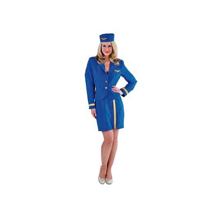 Stewardess costume blue