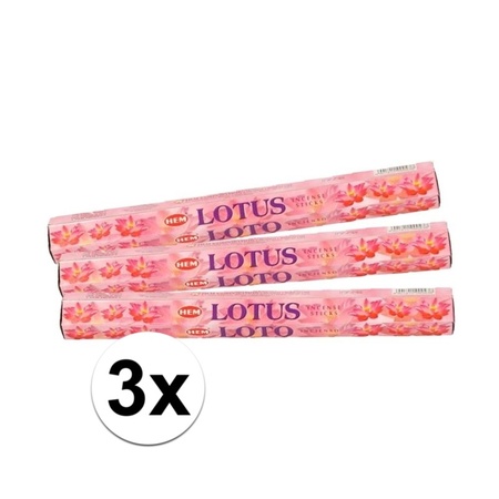 3 packages incense Lotus