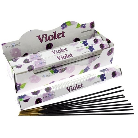 3 packages incense sticks violet 