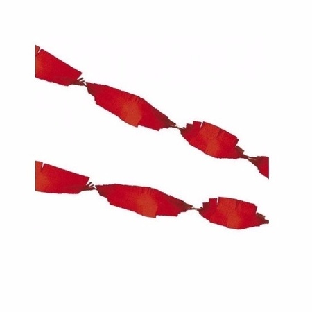 3 rode crepe papier slingers 5 meter
