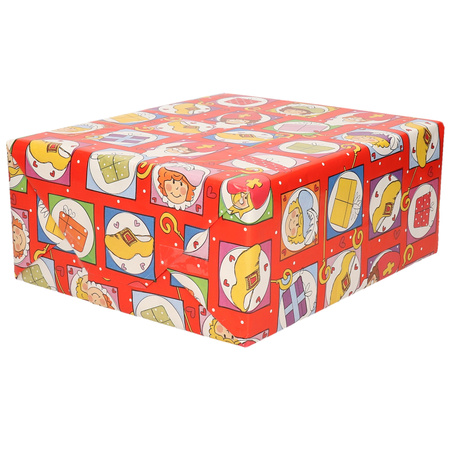 3x Saint Nicholas wrapping paper