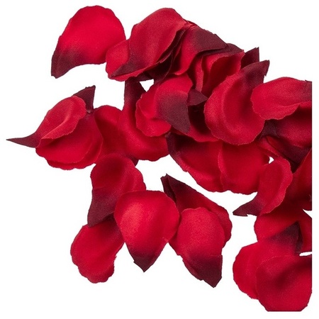 300x Rode strooi rozenblaadjes 3 cm