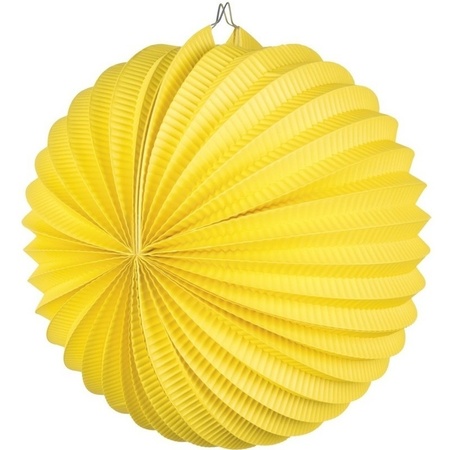 30x Yellow lanterns 22 cm