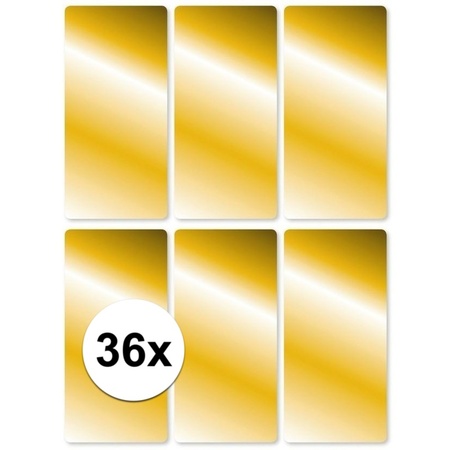 36x Gouden etiketten