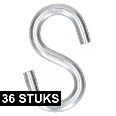 36x iron S-hooks/suspension hooks