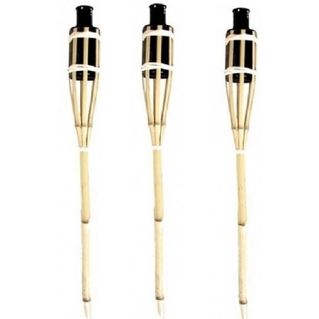 3x Bamboo torch safe 60 cm
