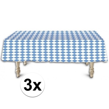 3x Bayern tableclothes 137 x 275 cm