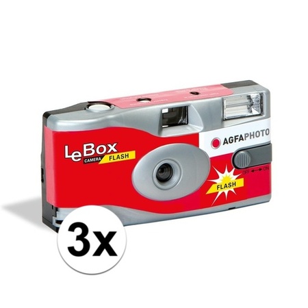 3x Wedding/bachelor party disposable camera 27 photos with flash