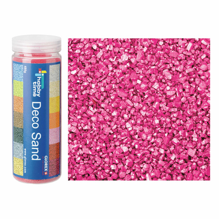 3x packets decoration sand stones pink 480 ml