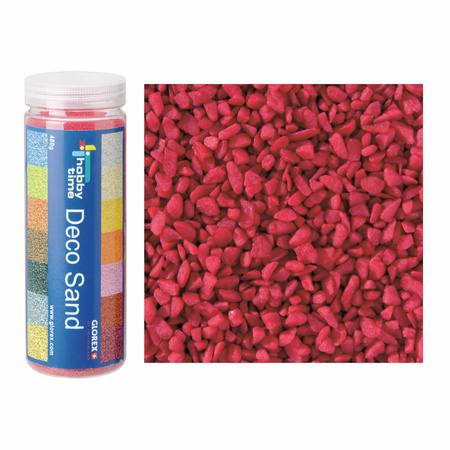 3x packets decoration sand stones bordeaux red 500 ml