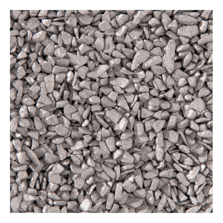 3x packets decoration sand stones silver 500 ml