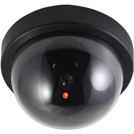 3x Dummy beveiligingscamera/koepelcamera met LED 9 cm