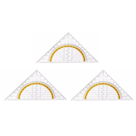 3x Geo driehoek 14 cm