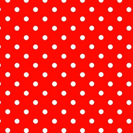 3x Wrapping paper red with dots 70 x 200 cm rolls