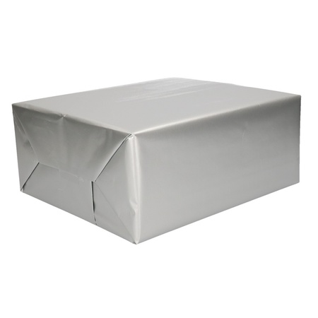 3x Wrapping paper silver  70 x 200 cm