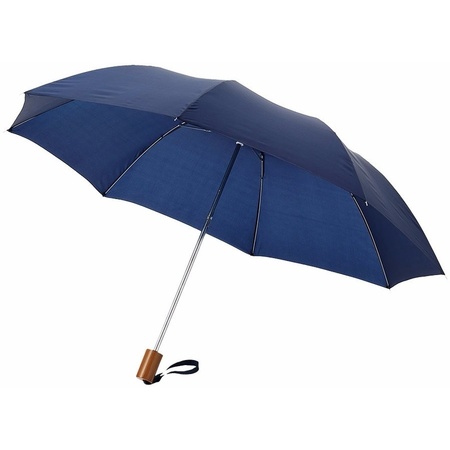 3x Pocket umbrellas navy 93 cm