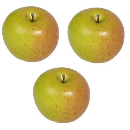 3x Kunst appels 8 cm