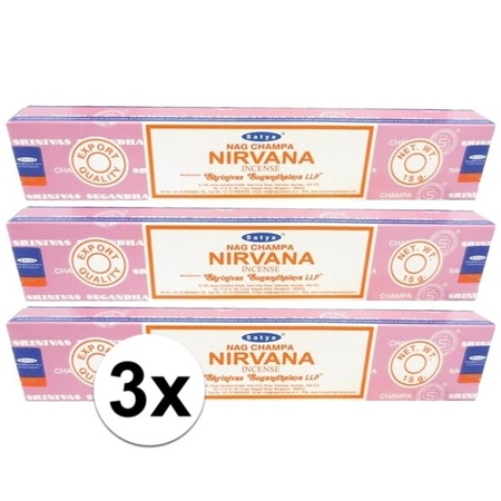 3 packages Nag Champa  Nirvana