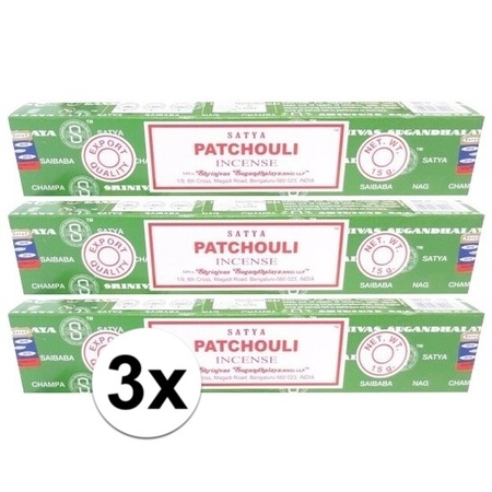 3 packages Nag Champa Patchouli