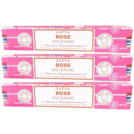 3 packages Nag Champa Rose