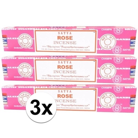 3 packages Nag Champa Rose