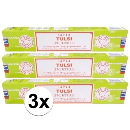 3 packages Nag Champa Tulsi