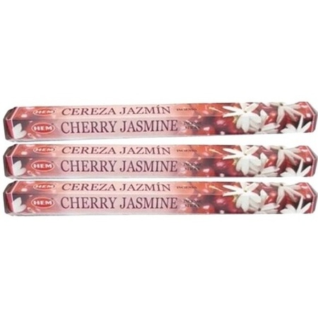 3x pakje wierook stokjes Cherry Jasmine 