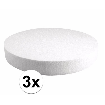 3x Styrofoam slice 30 cm