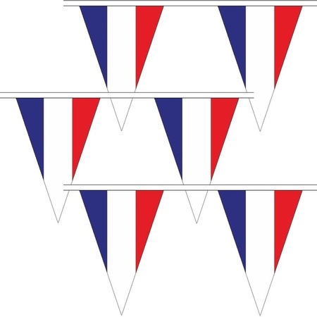 3x France triangle bunting 5 meter